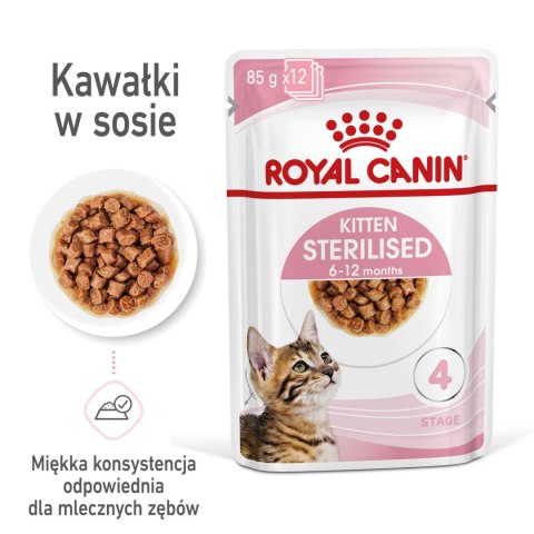 ROYAL CANIN Kitten Sterilised Sauce 12x85g Royal Canin