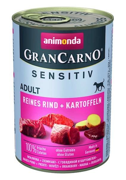 Animonda GranCarno Sensitiv Adult Dog Wołowina I Ziemniaki 400g Animonda