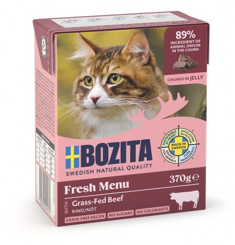 BOZITA Cat Siekana Wołowina W Galaretce 370g Bozita