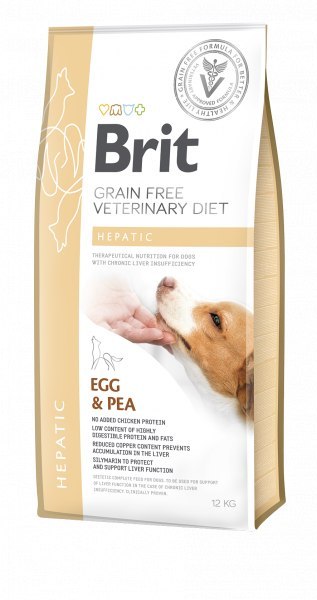 Brit Grain Free Veterinary Diet Dog Hepatic Jajko Z Groszkiem 2kg Brit veterinary