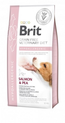 Brit Grain Free Veterinary Diet Dog Hypoallergenic Łosoś Z Groszkiem 12kg Brit veterinary