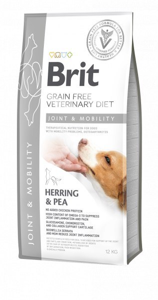 Brit Grain Free Veterinary Diet Dog Joint & Mobility Śledź Z Groszkiem 2kg Brit veterinary