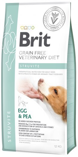 Brit Grain Free Veterinary Diet Dog Struvite Jajko Z Groszkiem 12kg Brit veterinary