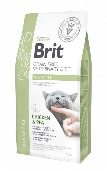Brit Grain Free Veterinary Diets Cat Diabetes Kurczak Z Groszkiem 5kg Brit veterinary