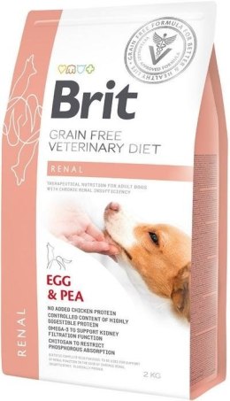 Brit Grain Free Veterinary Diets Dog Renal Jajko Z Groszkiem 2kg Brit veterinary