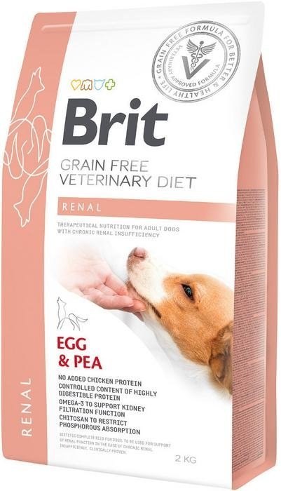 Brit Grain Free Veterinary Diets Dog Renal Jajko Z Groszkiem 2kg Brit veterinary