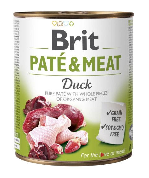 Brit Pate & Meat Z Kaczką 800g Brit