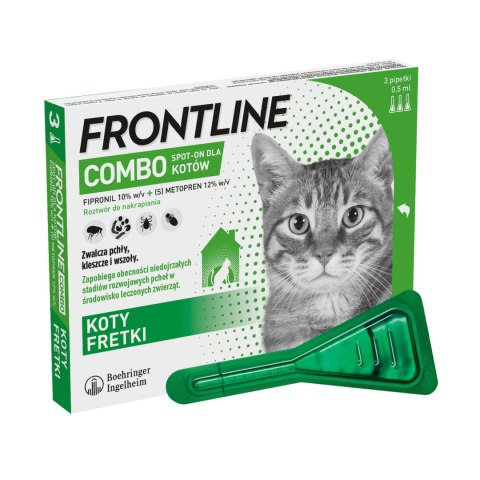 FRONTLINE Combo Spot-On Dla Kotów 3x0,5ml Frontline (Boehringer Ingelheim)