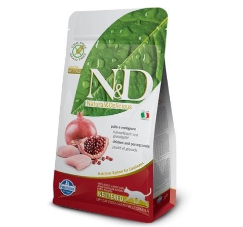 Farmina N&D Prime Feline Neutered Adult Chicken&Pomegranate 5kg Farmina