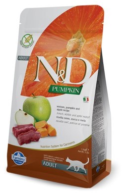 Farmina N&D Pumpkin Feline Adult Venison Pumpkin&Apple Recipe 5kg Farmina