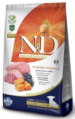 Farmina N&D Pumpkin Grain Free Canine Puppy Mini Lamb&Blueberry 7kg Farmina