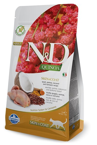 Farmina N&D Quinoa Feline Skin&Coat Quail 300g Farmina