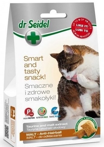 Laboratorium DermaPharm Dr Seidel Smakołyki Dla Kotów Odkłaczanie 50g Laboratorium DermaPharm