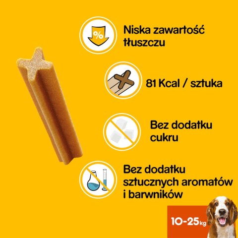 Pedigree DentaStix Przysmak Dentystyczny Dla Psów Od 4 Miesiąca I Wadze 10-25kg 180g Pedigree