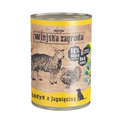 Wiejska Zagroda Indyk Z Jagnięciną 400g Wiejska Zagroda