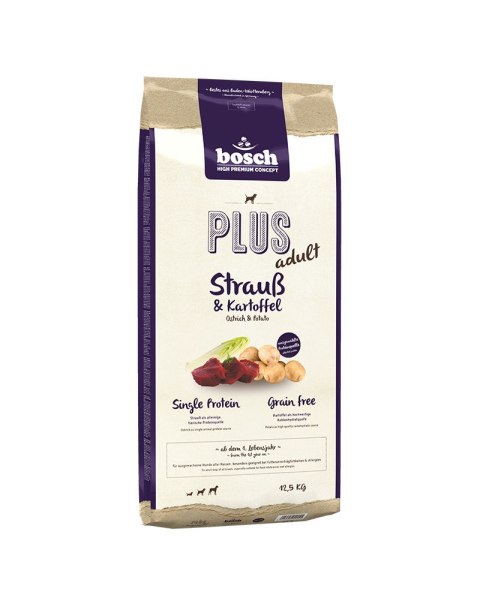 BOSCH Plus Adult Struś & Ziemniaki 12,5kg Bosch