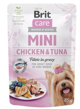 Brit Care Mini Pouch Filety W Sosie Z Kurczakiem I Tuńczykiem 85g Brit