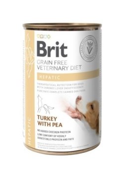Brit Grain Free Veterinary Diet Dog Hepatic Z Indykiem I Groszkiem 400g Brit veterinary