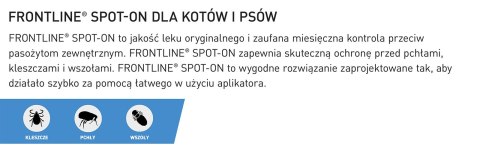 FRONTLINE Spot On Dla Kotów 3x0,5ml Frontline (Boehringer Ingelheim)
