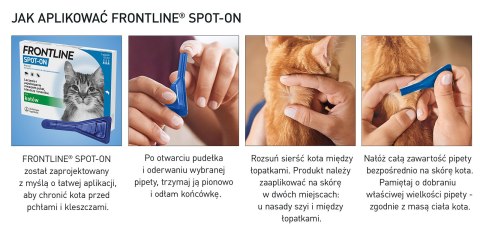 FRONTLINE Spot On Dla Kotów 3x0,5ml Frontline (Boehringer Ingelheim)