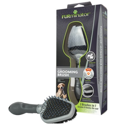 FURMINATOR Dual Grooming Brush Dwustronna Szczotka Do Pielęgnacji FURMINATOR