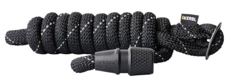 KERBL Smycz Sznurkowa S GoLeyGo 2m Z Adapterem Do 15kg Czarna Kerbl