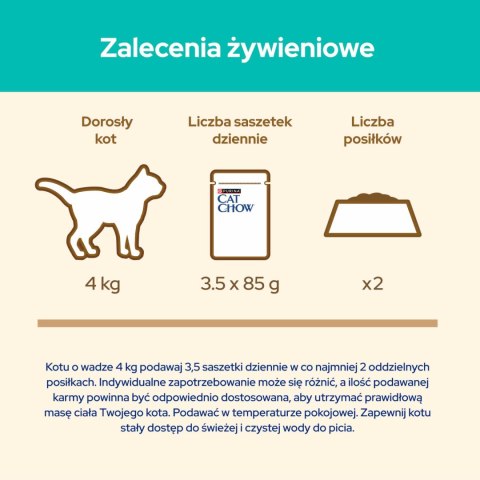 Purina Cat Chow Hairball Karma Z Kurczakiem I Zieloną Fasolką W Sosie 85g Purina Cat Chow