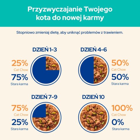 Purina Cat Chow Hairball Karma Z Kurczakiem I Zieloną Fasolką W Sosie 85g Purina Cat Chow