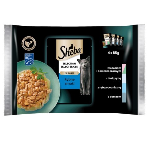 Sheba Saszetka Selection In Sauce Smaki Rybne 4x85g Sheba