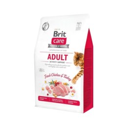 Brit Care Cat Grain-Free Aldut Activity Support Z Kurczakiem I Indykiem 400g Brit