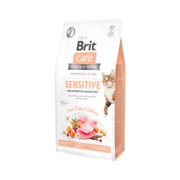 Brit Care Cat Grain-Free Sensitive Healthy Digestion & Delicate Taste Z Indykiem I Łososiem 400g Brit