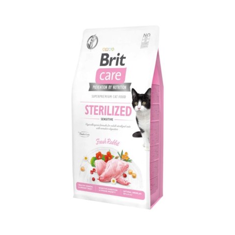 Brit Care Cat Grain-Free Sterilized Sensitive Z Królikiem 7kg Brit