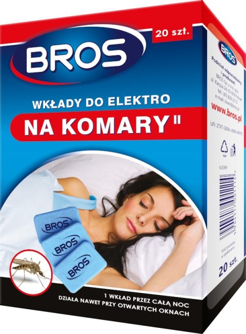 Bros Wkłady Do Elektro Na Komary 20 szt Bros Sp z o.o.