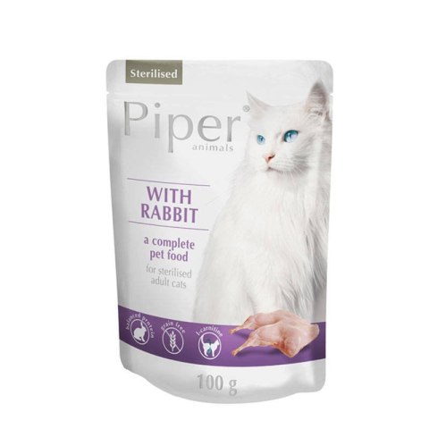 Dolina Noteci Piper Dla Kota Sterylizowanego Z Królikiem 100g Dolina Noteci