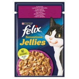 Felix Sensations Jellies Kaczka Z Szpinakiem W Galaretce 85g Felix