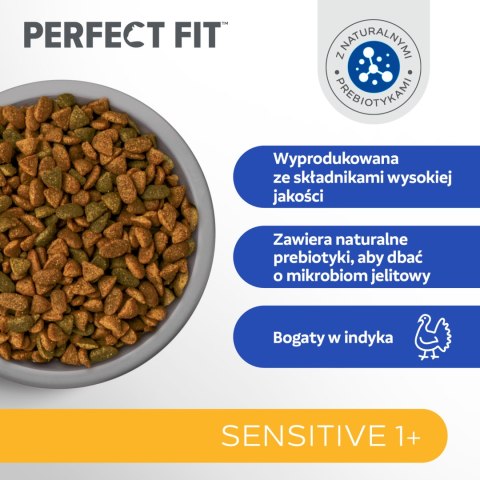 PERFECT FIT Sensitive 1+ Z Indykiem 7kg Perfect Fit