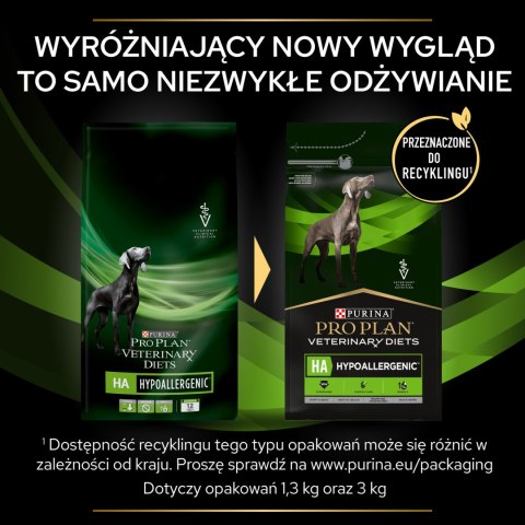 PURINA Pro Plan Veterinary Diets HA Hypoallergenic Dog 1,3kg PRO PLAN Veterinary Diets