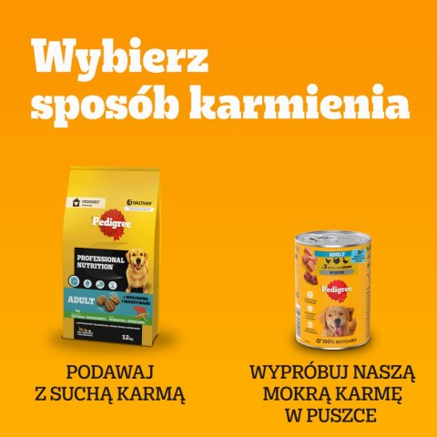 Pedigree Mokra Karma Dla Dorosłych Psów Saszetka Mix Smaków (Z Kurczakiem I Warzywami, Z Wołowiną I Warzywami, Z Indykiem I Marc Pedigree