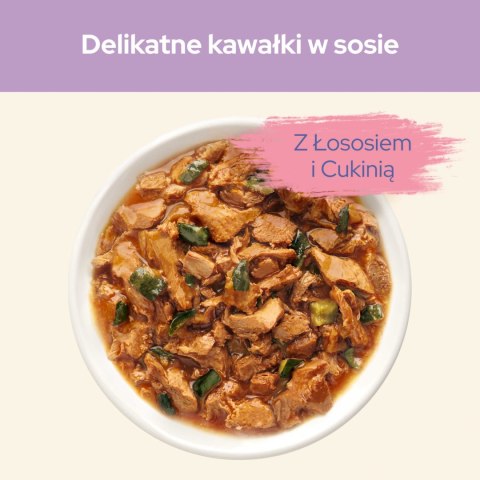 Purina Cat Chow Sensitive Karma Z Łososiem I Cukinią W Sosie 85g Purina Cat Chow