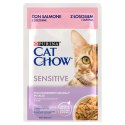 Purina Cat Chow Sensitive Karma Z Łososiem I Cukinią W Sosie 85g Purina Cat Chow