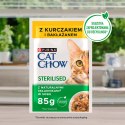 Purina Cat Chow Sterilised Karma Z Kurczakiem I Bakłażanem W Sosie 85g Purina Cat Chow