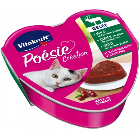 Vitakraft Poesie Karma Dla Kota Dziczyzna Z Żurawiną 85g Vitakraft