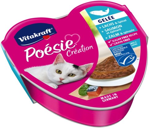 Vitakraft Poesie Karma Dla Kota Z Łososiem I Szpinakiem 85g Vitakraft