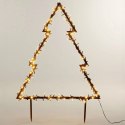 Choinka Ozdoba Świąteczna Świecąca 225 LED Zewnętrzna Metalowa VILDE 80 cm