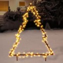 Choinka Ozdoba Świąteczna Świecąca 300 LED Zewnętrzna Metalowa VILDE 105 cm