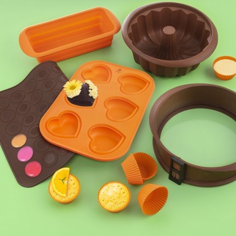 Foremki do Muffinek Silikonowe ORION SILLINIE 5,5 cm do Piekarnika 6 szt.