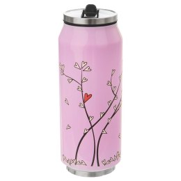 Kubek Termiczny Puszka Różowy Serce ORION 400 ml