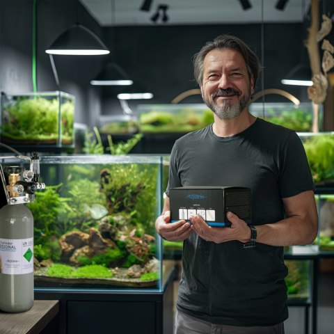 Aquario Professional 2.0 - zestaw CO2 z elektrozaworem + butla 2l Aquario
