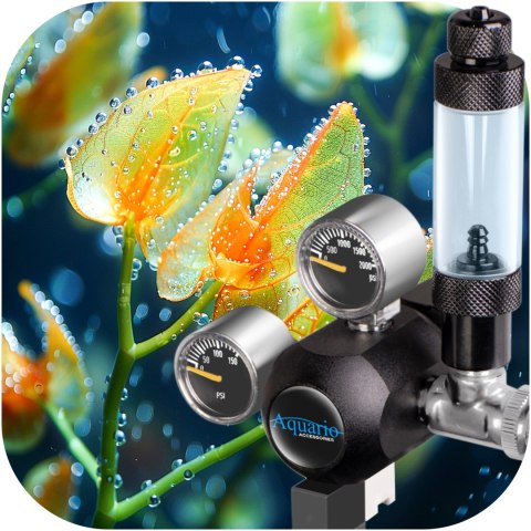 Aquario Professional 2.0 - zestaw CO2 z elektrozaworem + butla 8l Aquario