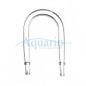 Szklane kolanko U Aquario 6mm Aquario